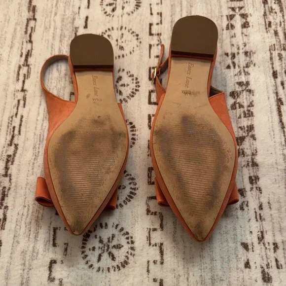 Essex Lane Pink Scalloped Bow Flats - Picture 5 of 5